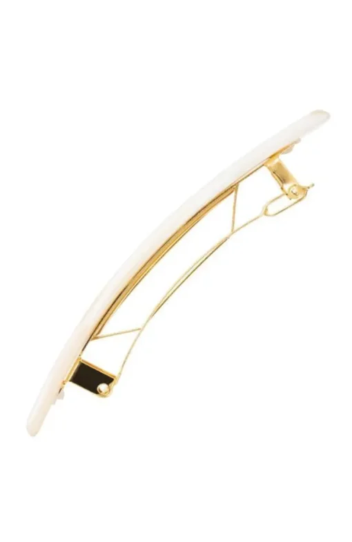 Small Luxury Rectangle Barrette - Classic