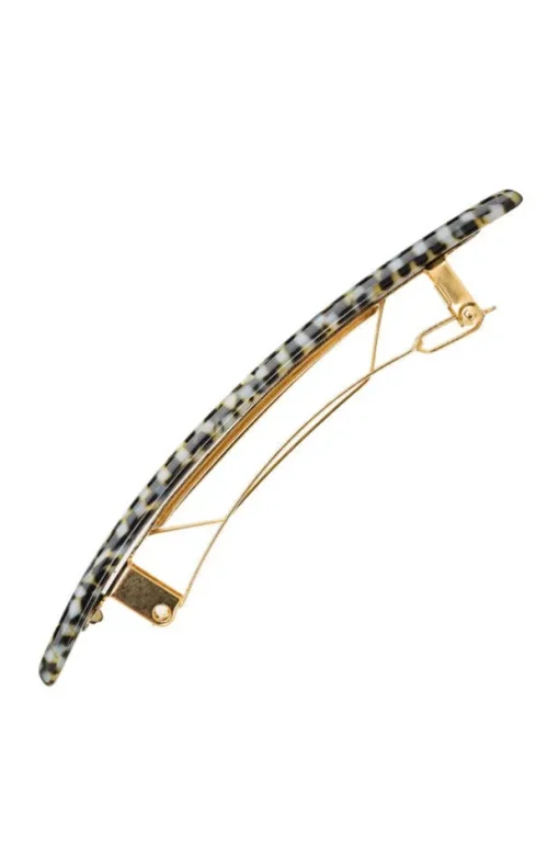 Small Luxury Rectangle Barrette - Classic