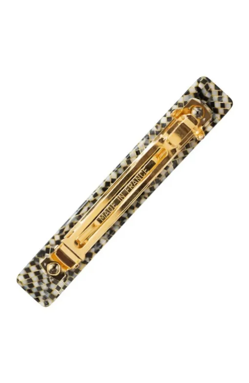 Small Luxury Rectangle Barrette - Classic