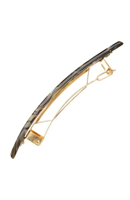 Small Luxury Rectangle Barrette - Classic