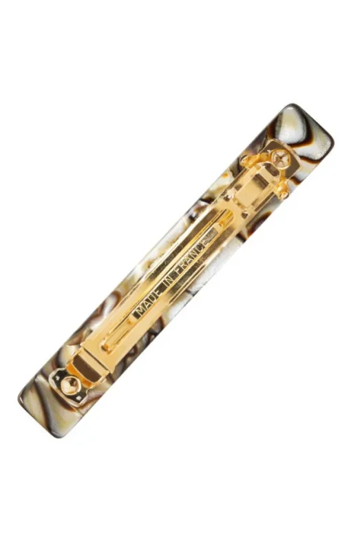 Small Luxury Rectangle Barrette - Classic