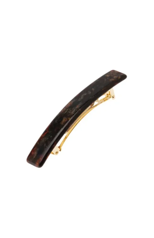 Small Luxury Rectangle Barrette - Classic