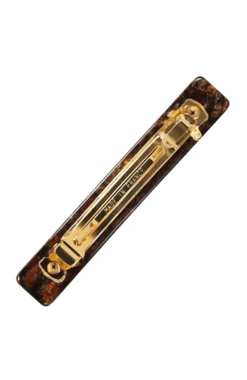 Small Luxury Rectangle Barrette - Classic