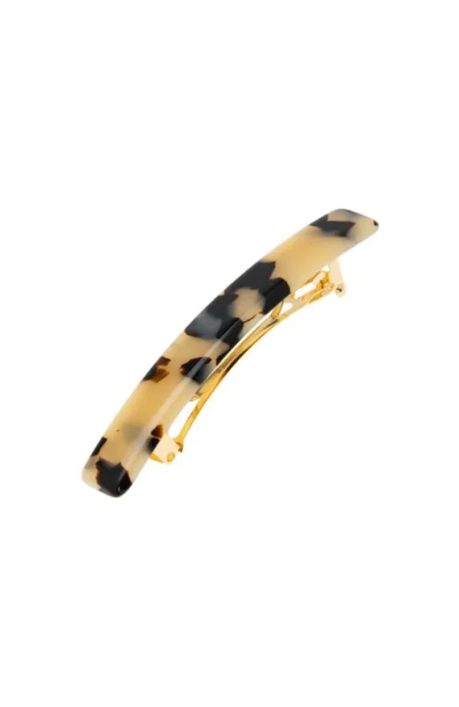 Small Luxury Rectangle Barrette - Classic