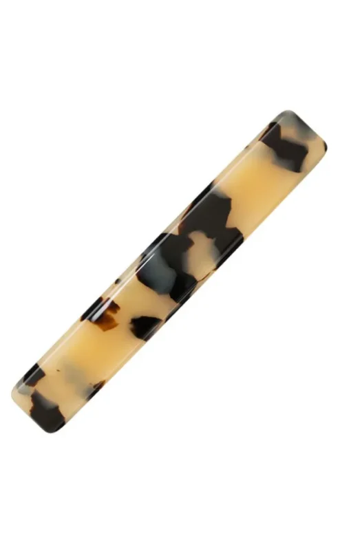 Small Luxury Rectangle Barrette - Classic