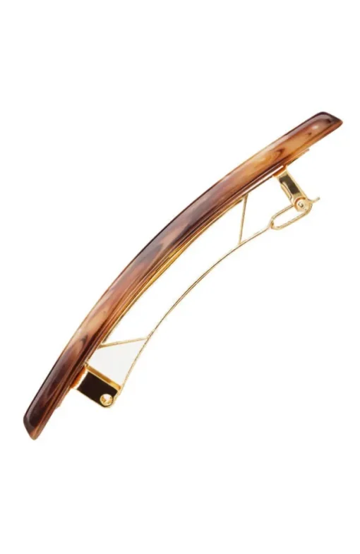 Small Luxury Rectangle Barrette - Classic