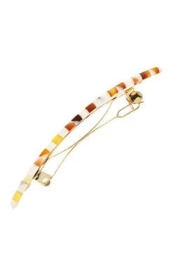 Small Luxury Rectangle Barrette - Classic