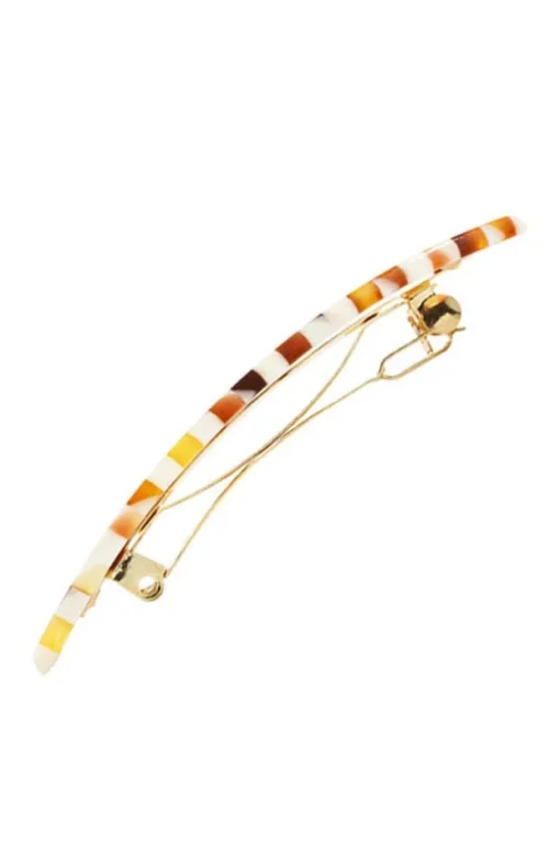 Small Luxury Rectangle Barrette - Classic