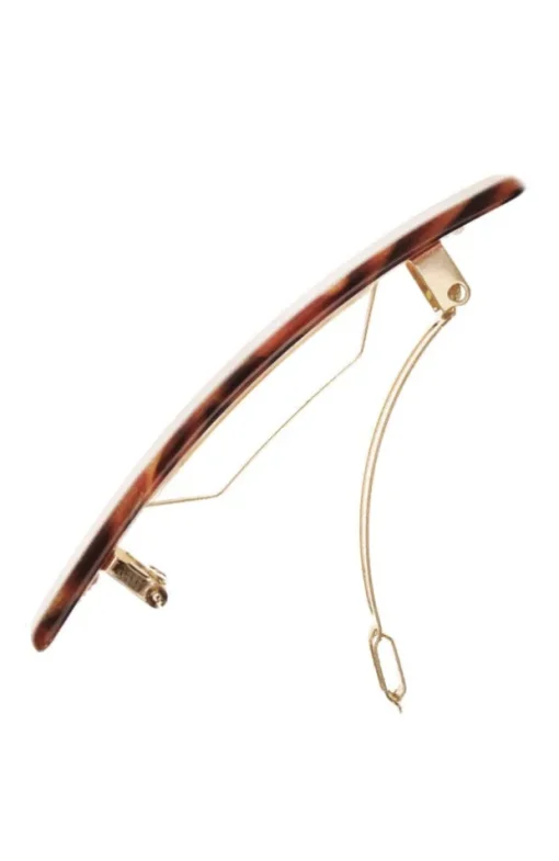 Small Luxury Rectangle Barrette - Classic
