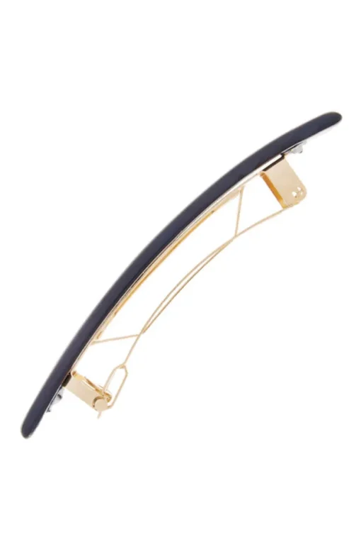 Small Luxury Rectangle Barrette - Classic