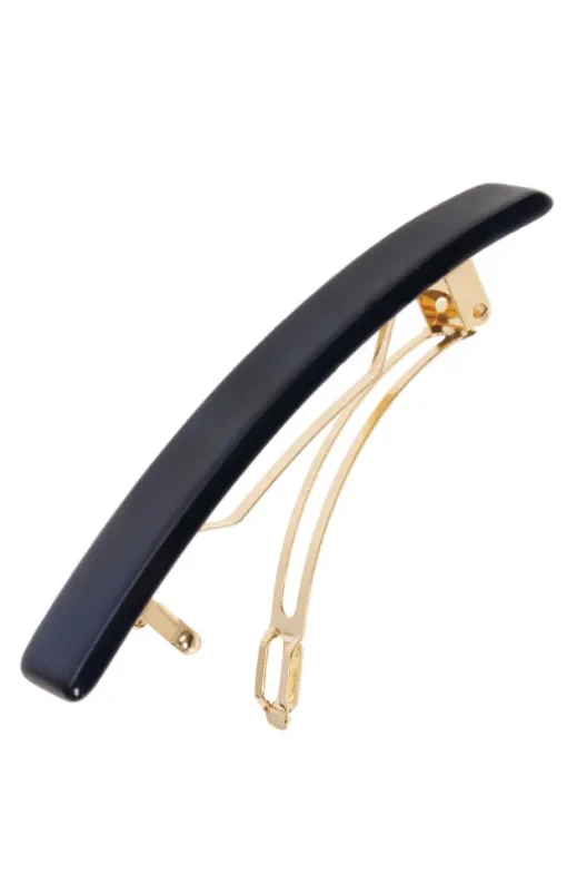 Small Luxury Rectangle Barrette - Classic