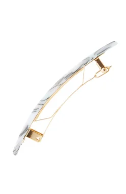 Small Luxury Rectangle Barrette - Classic