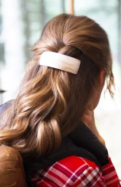 Studded Rectangle Volume Barrette