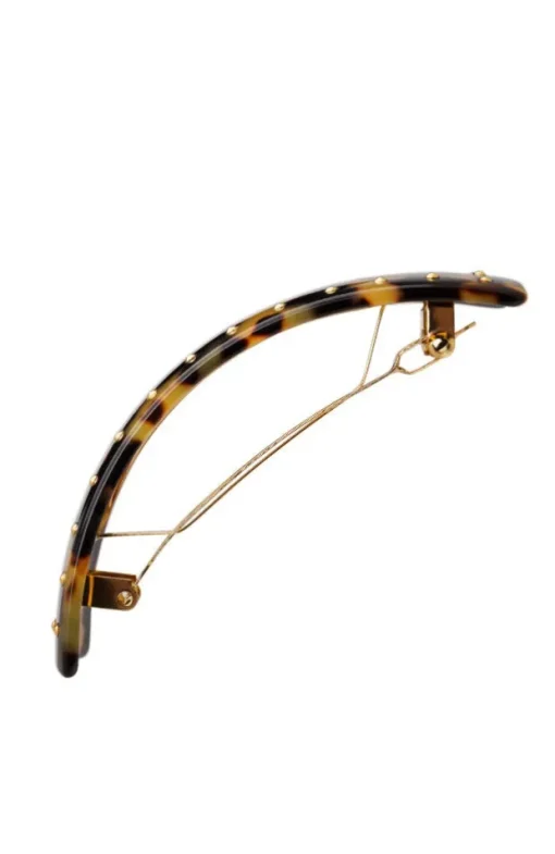 Studded Rectangle Volume Barrette