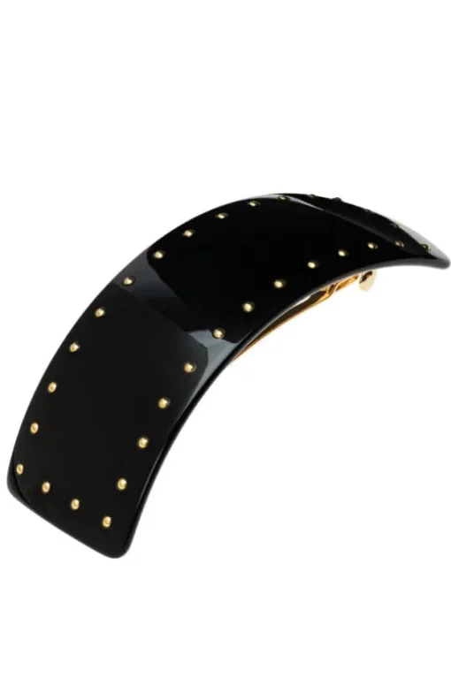 Studded Rectangle Volume Barrette