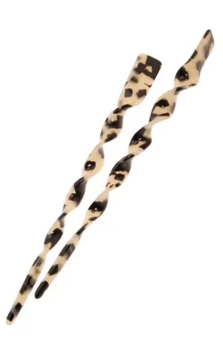 Twisted Hair Stick Pair - Classic