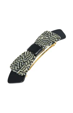 Two Tone Bow Barrette - Classic