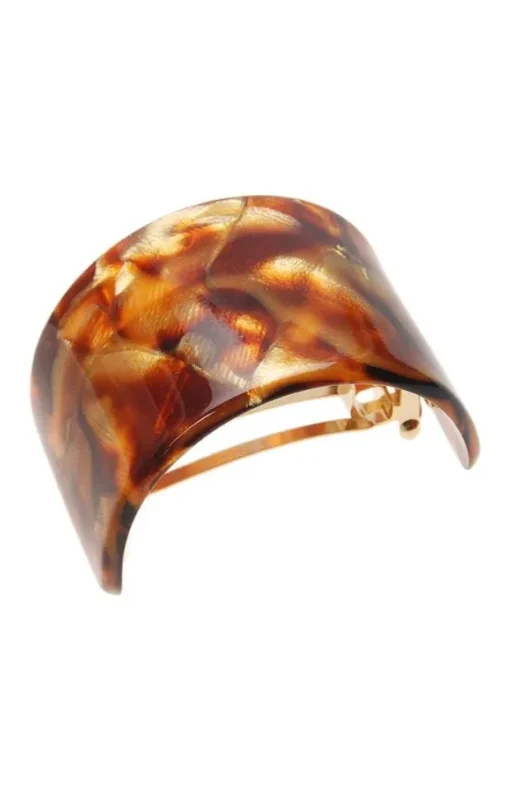 Wide Rectangle Ponytail Barrette - Classic