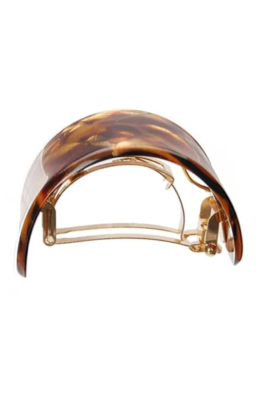 Wide Rectangle Ponytail Barrette - Classic