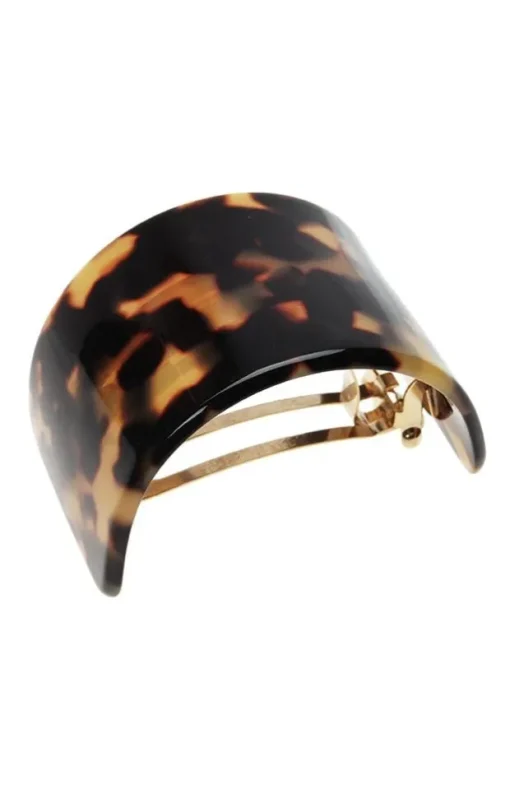 Wide Rectangle Ponytail Barrette - Classic
